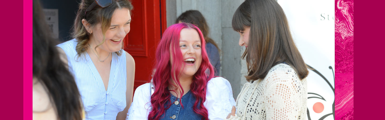 Image of MA Literature and Publishing students at launch of ROPES in April 2025