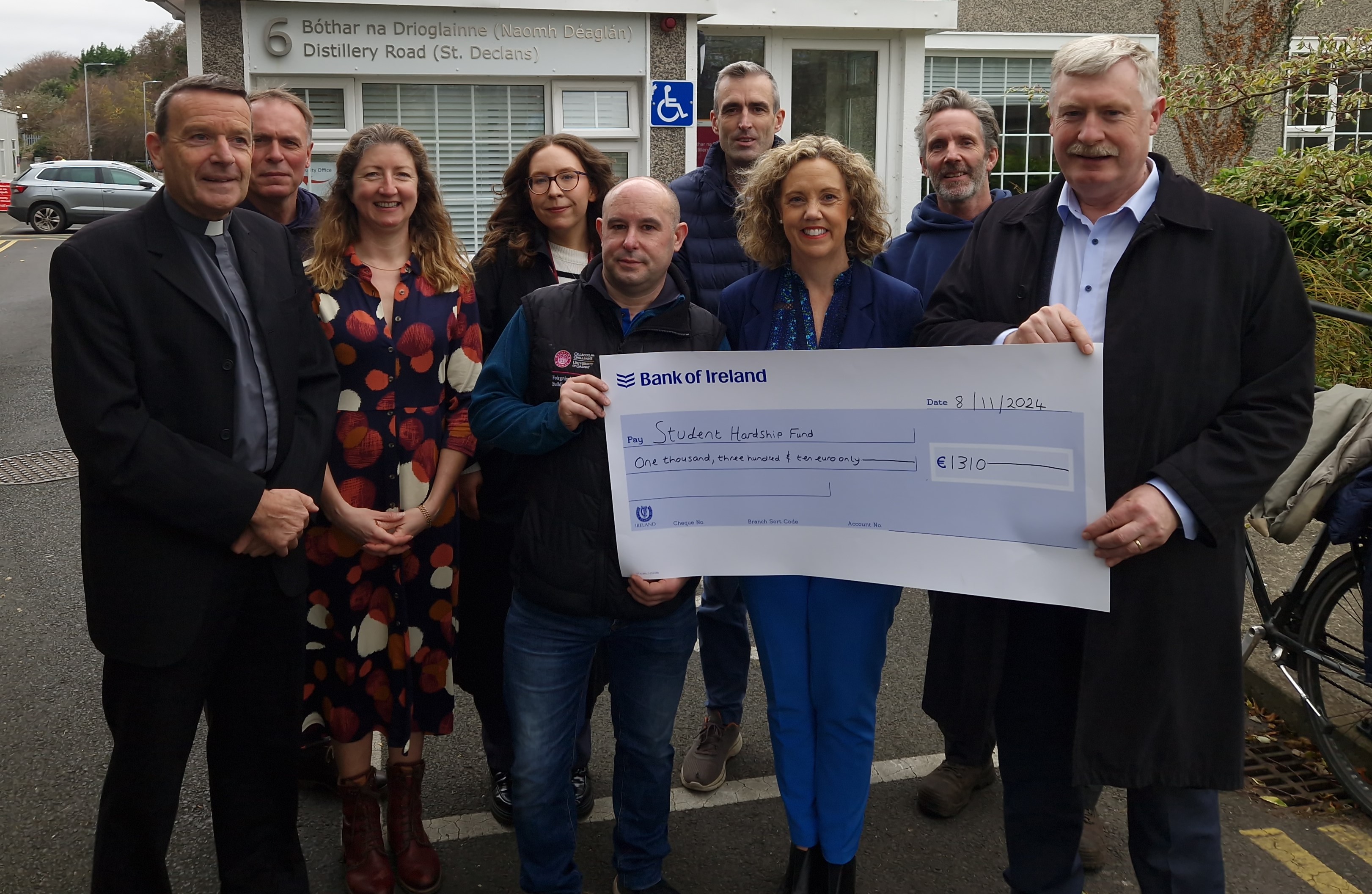 Student Hardship Fund Donation by Buildings & Estates Wellbeing Group, November 2024