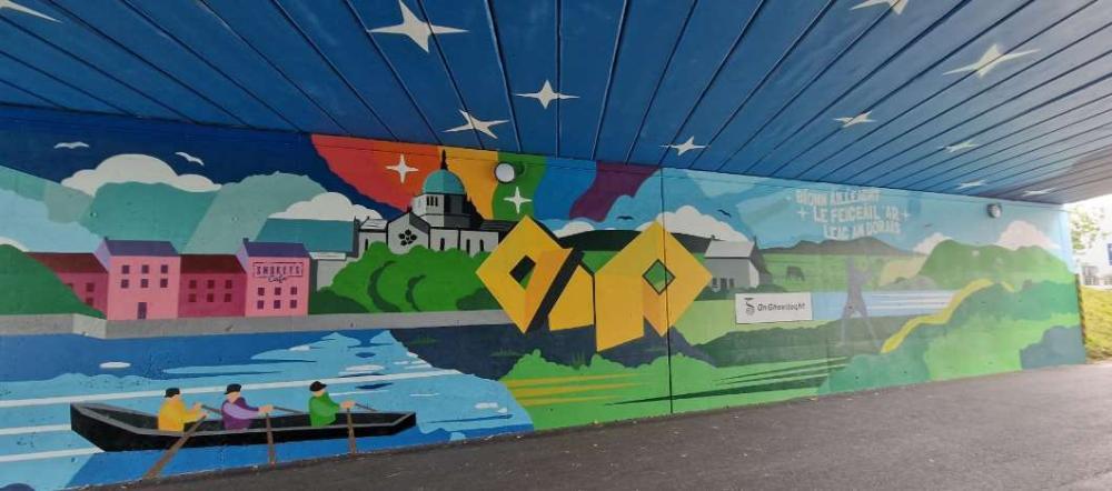 N6 Underpass with commissioned mural