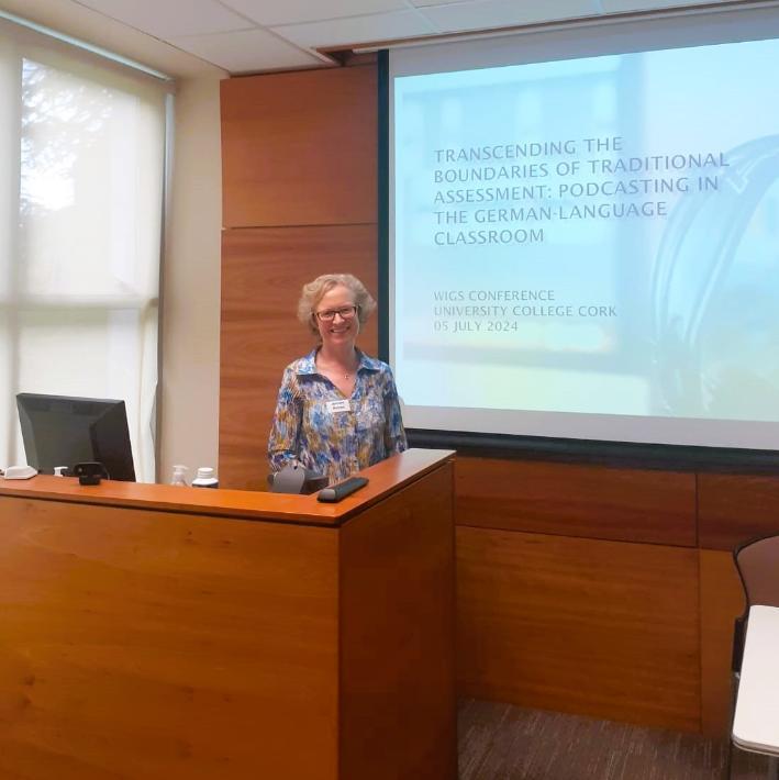 Dr. Deirdre Byrnes at the annual WIGS Conference in Cork