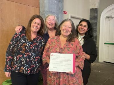 SNG, AG, RM & VB receiving Dean's Award 2025