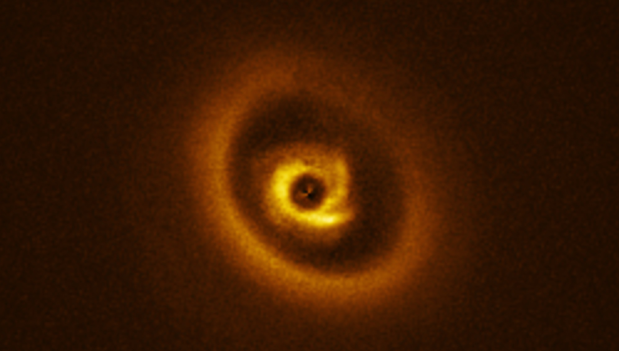 Near-infrared scattered light image of 2MASSJ16120668-3010270.