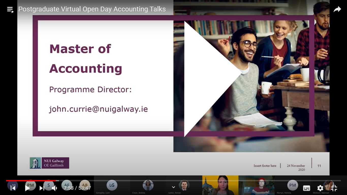 Accounting Masters Virtual Open Day March 2021