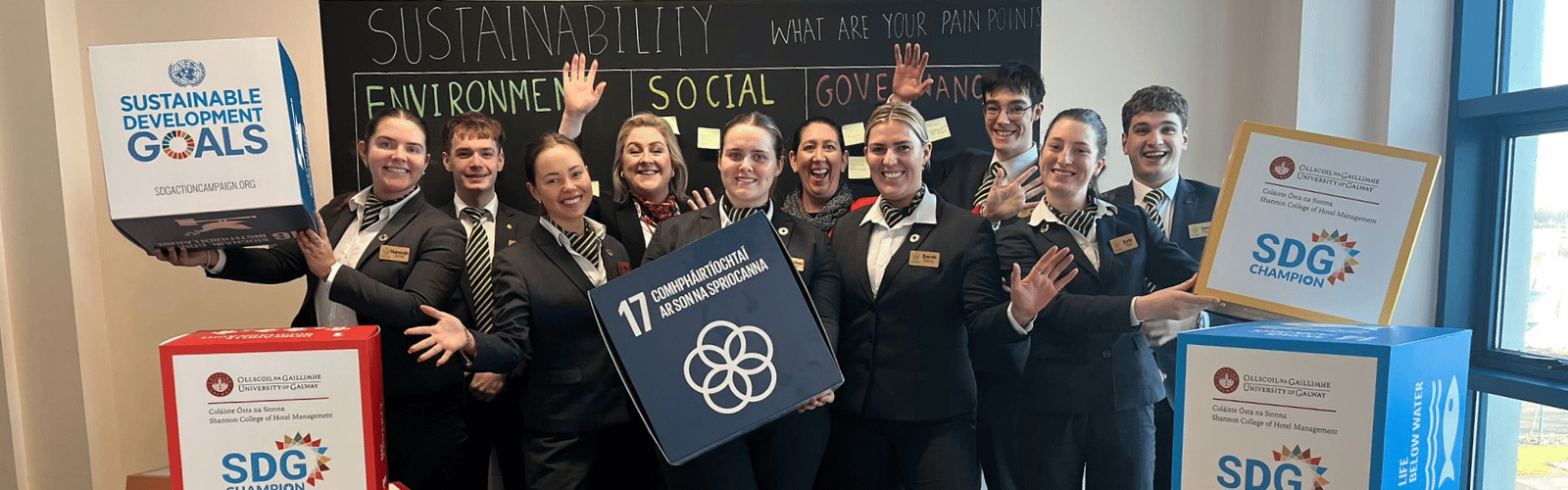 sustainability group smiling 