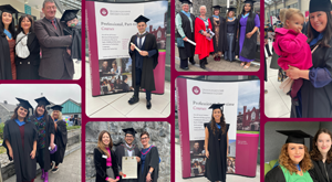 various photos of students at the 2023 Adult Learning Conferring Ceremony