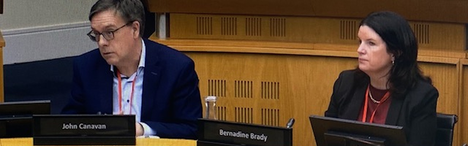 Professor John Canavan and Dr Bernadine Brady 