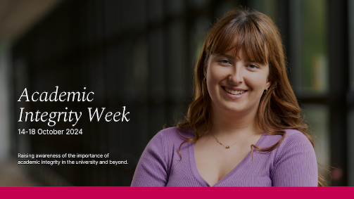 A banner image advertising Academic Integrity Week