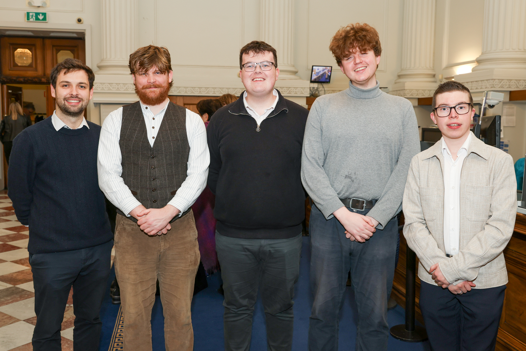 Donal McKenna, Padraig O'Deaghain, Oisin Sheedy, Hugh McInerney and Darragh Bohan