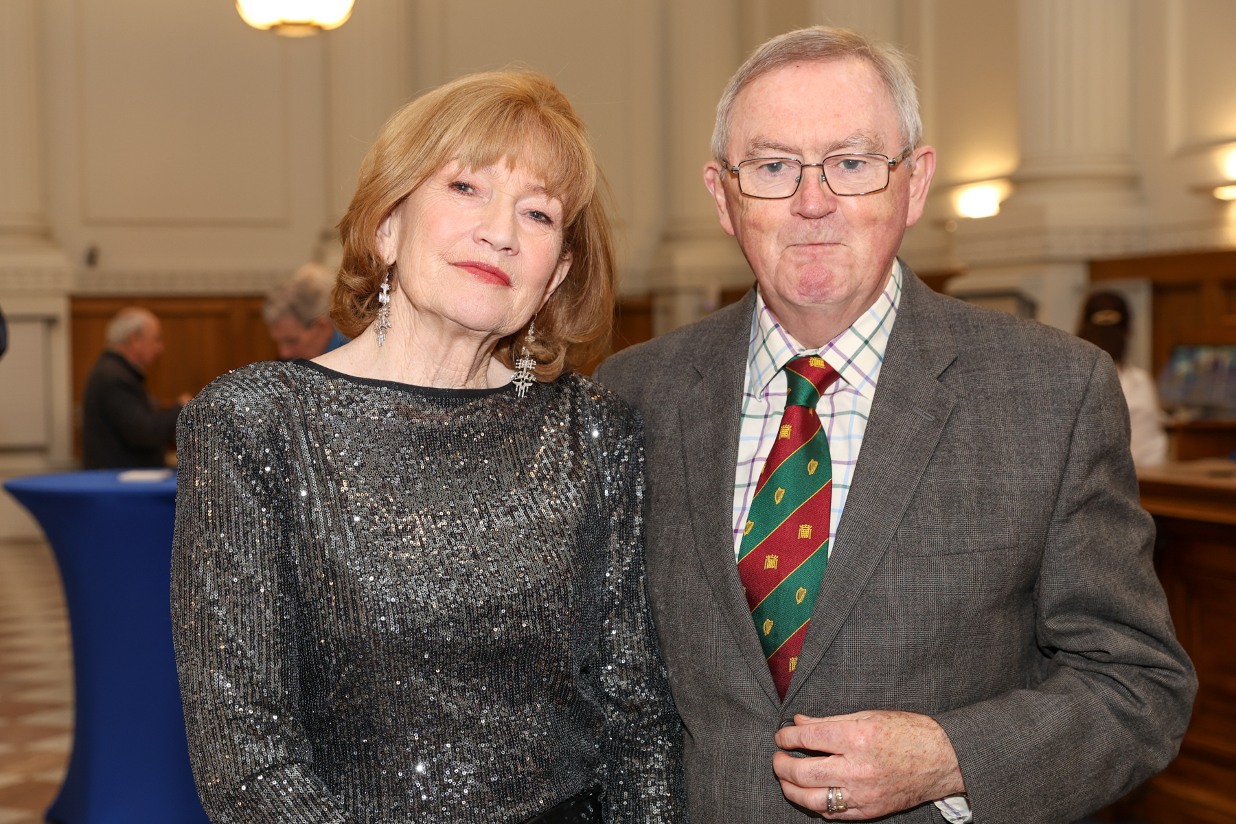 Mairead Ní Nuadhain and Sean O'Rourke