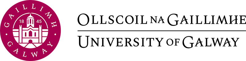 University of Galway Logo (Transparent background - black text)