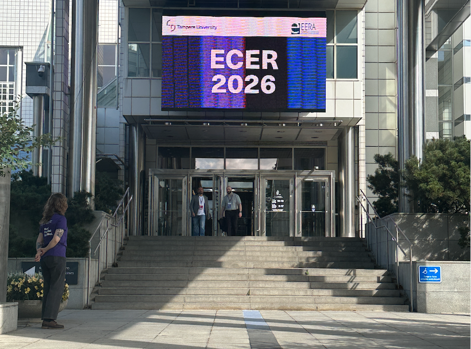 Steps leading up to main entrance into ECER Conference 2026