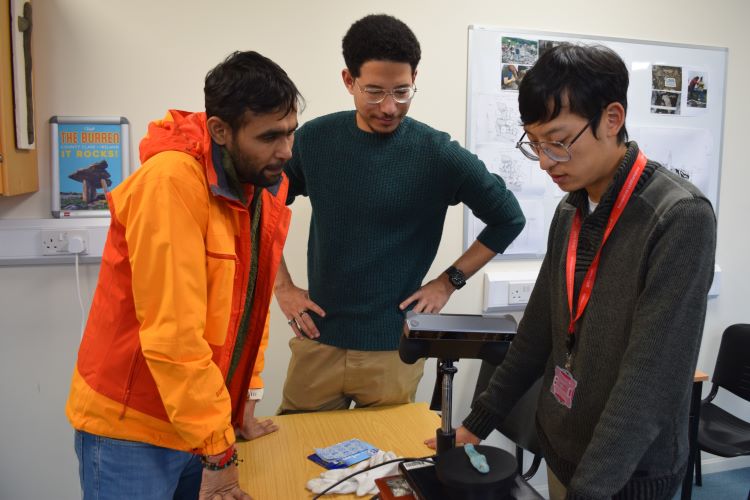 3-D scanning of an Egyptian ushabti (Discipline of Archaeology)- Kamal Rustagi, Yousef Konswah, Liu Xiao Yu