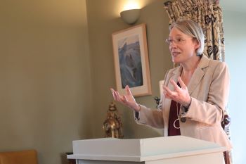 Professor Becky Whay, Registrar, launching festschrift in honour of John Waddell, 9-04-2025