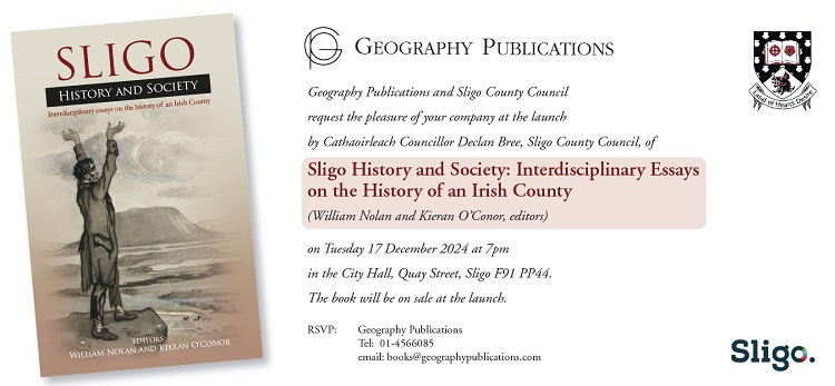 'Sligo: History and Society' book-launch invitation 17-12-2024