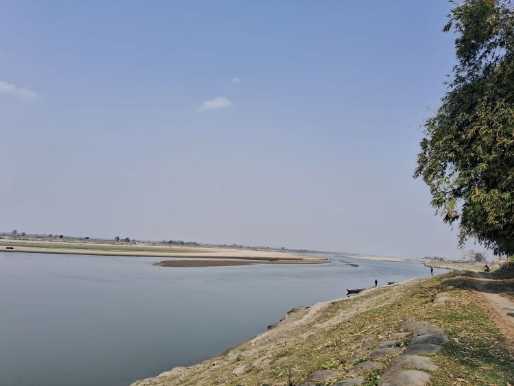 View of the Brahmaputra from Majuli, Assam, India