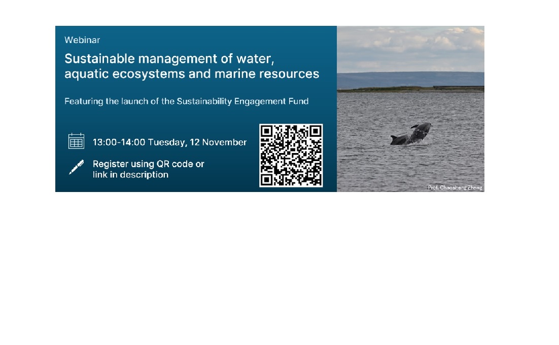 Webinar: Sustainable management of water, aquatic ecosystems and marine resources