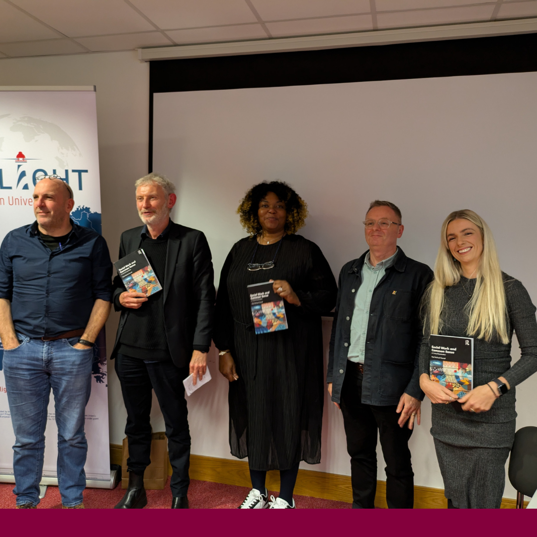 Pictured at the launch Prof Rudi Roose, Dr Paul Michael Garrett, Emmanuella Ubah, Dr Declan Coogan 