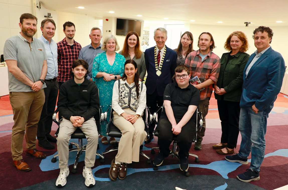 University of Galway Students with Placement Mentors & Galway Co Officials