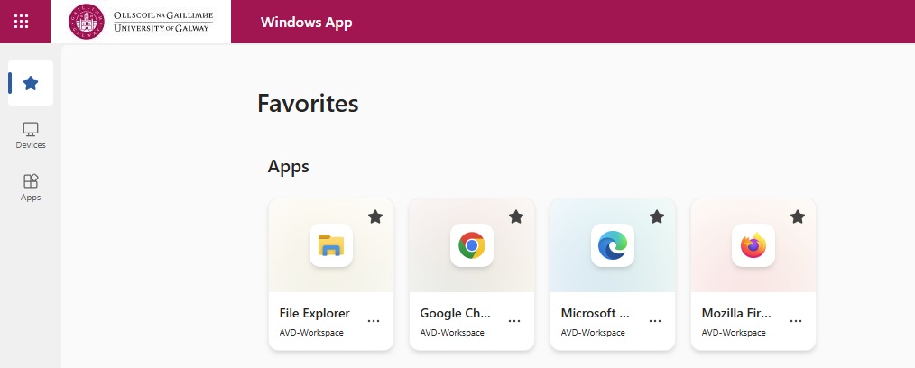 Windows App Web Landing pg