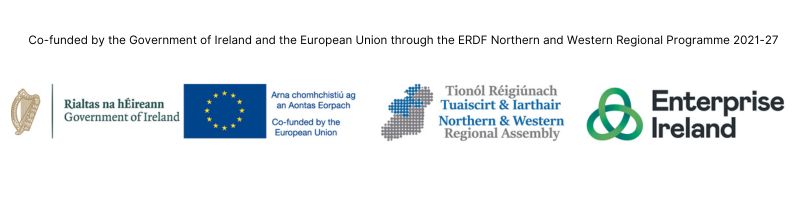 Co-funded by the Government of Ireland and the European Union through the ERDF Northern and Western Regional Programme 2021-27
