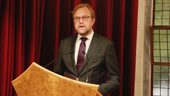 Bj&oslash;rn Berge, Deputy Secretary General of the Council of Europe, speaking at the Conference