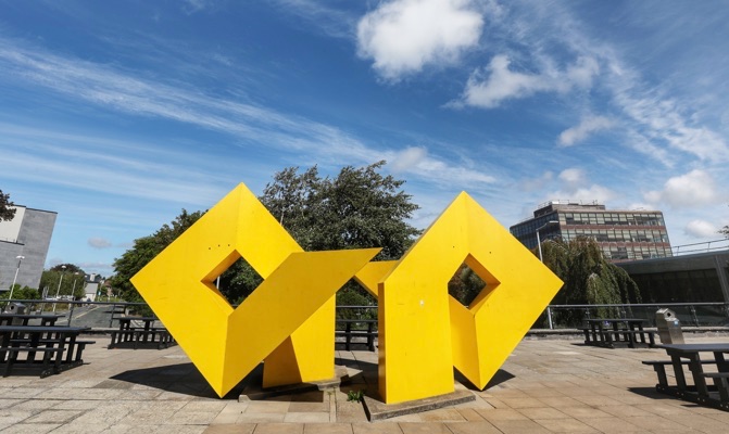 Photo of a sculpture at the University of Galway, taken by Prof Chaosheng Zhang