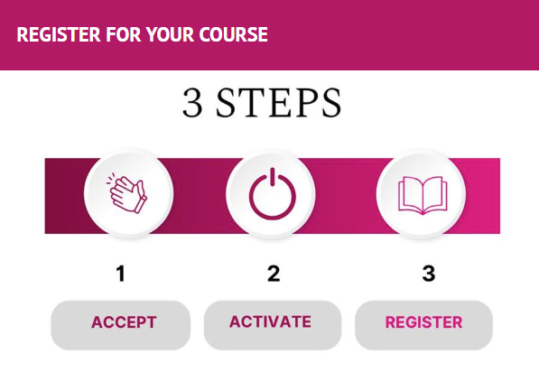 3 steps to register