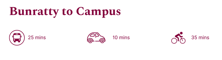 times form bunratty to campus