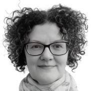 Head shot black and white of Brid