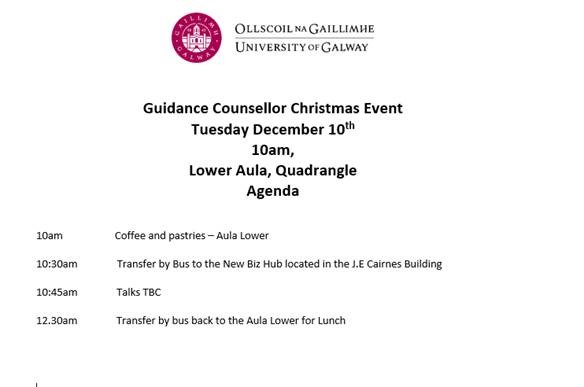 Agenda GC Xmas Event