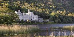 Photo of Kylemore Abbey from a distance