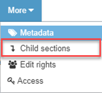 Location of Child sections in v8