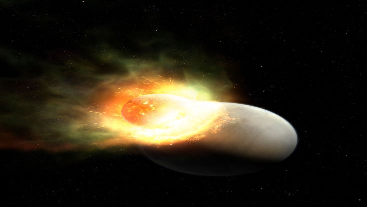 Giant planetary collision