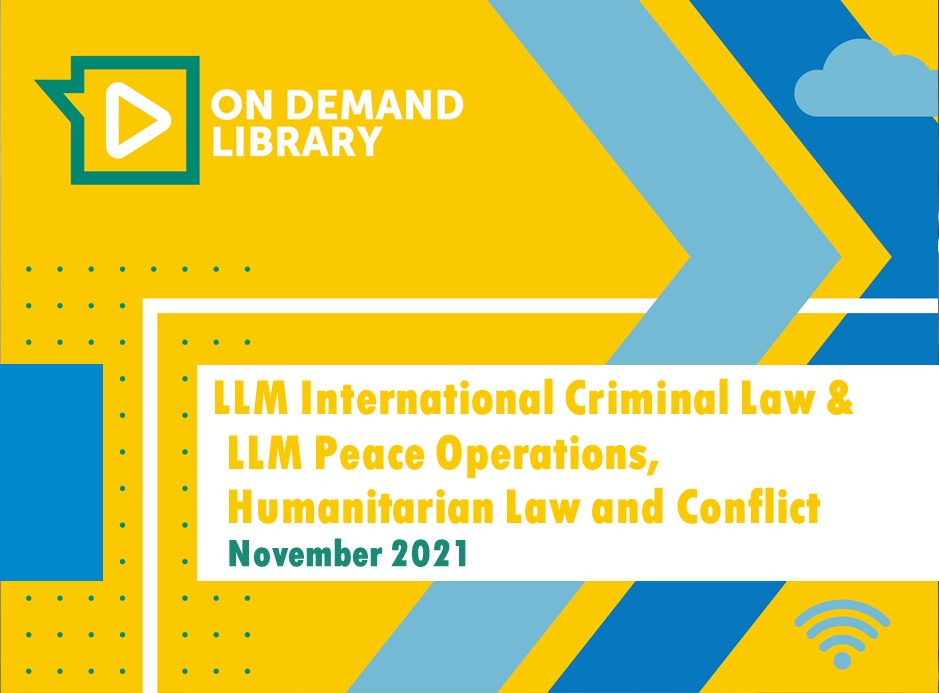 Humanitarian Law and Conflict
