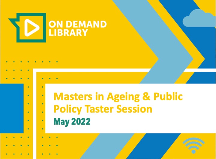 Masters in Ageing & Public Policy