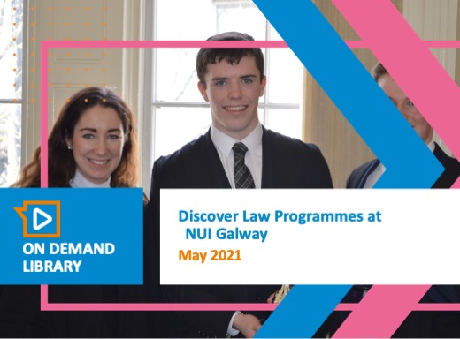 Discover Law Programmes at NUI Galway