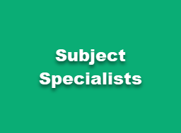 Subject Specialist